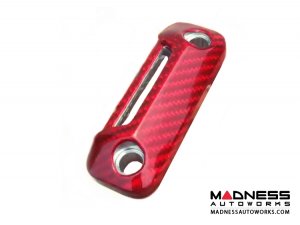 Alfa Romeo 4C Interior Door Handle Trim Set - Carbon Fiber - Red Candy